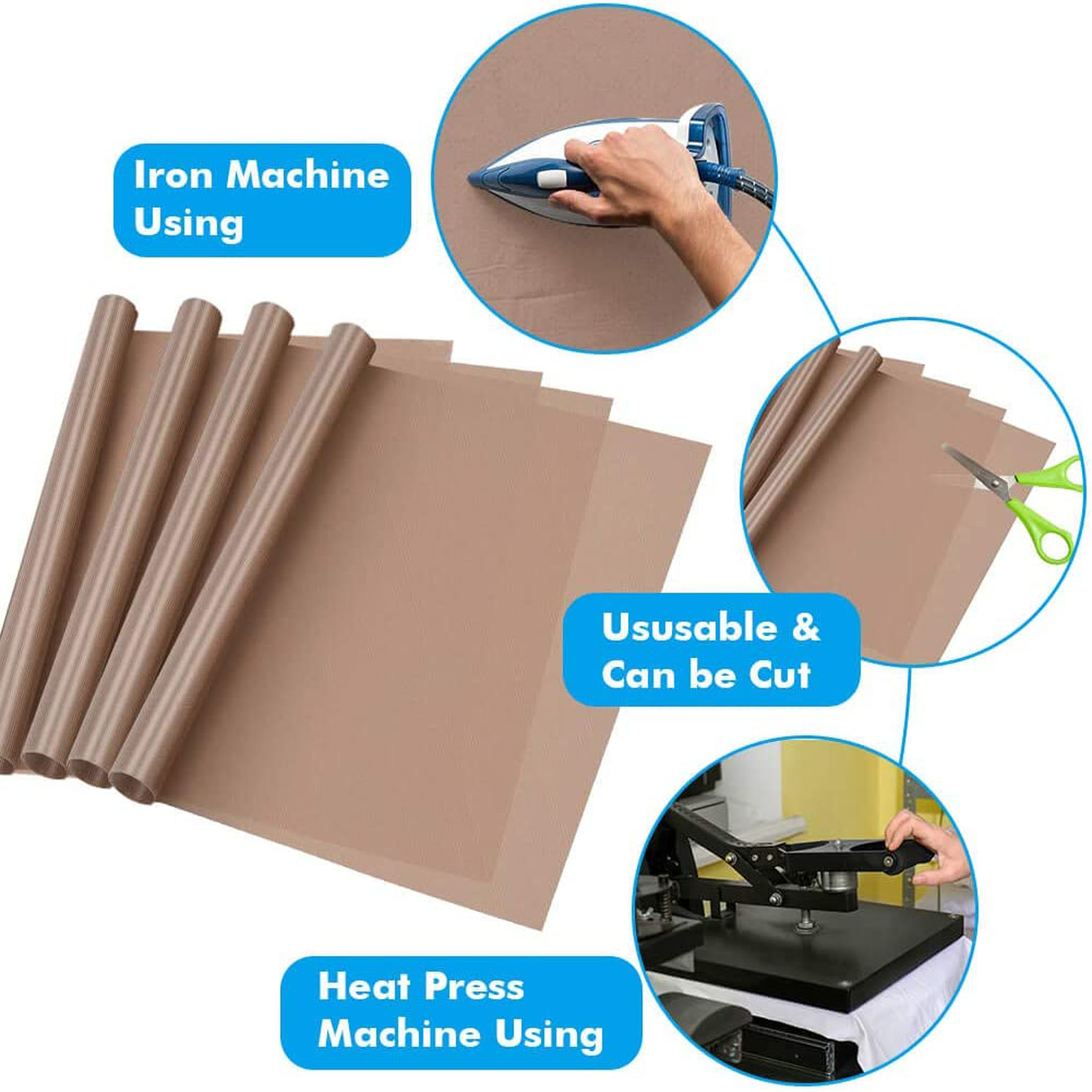 Puzzle Blank White - Polytetrafluoroethylene film is used for non