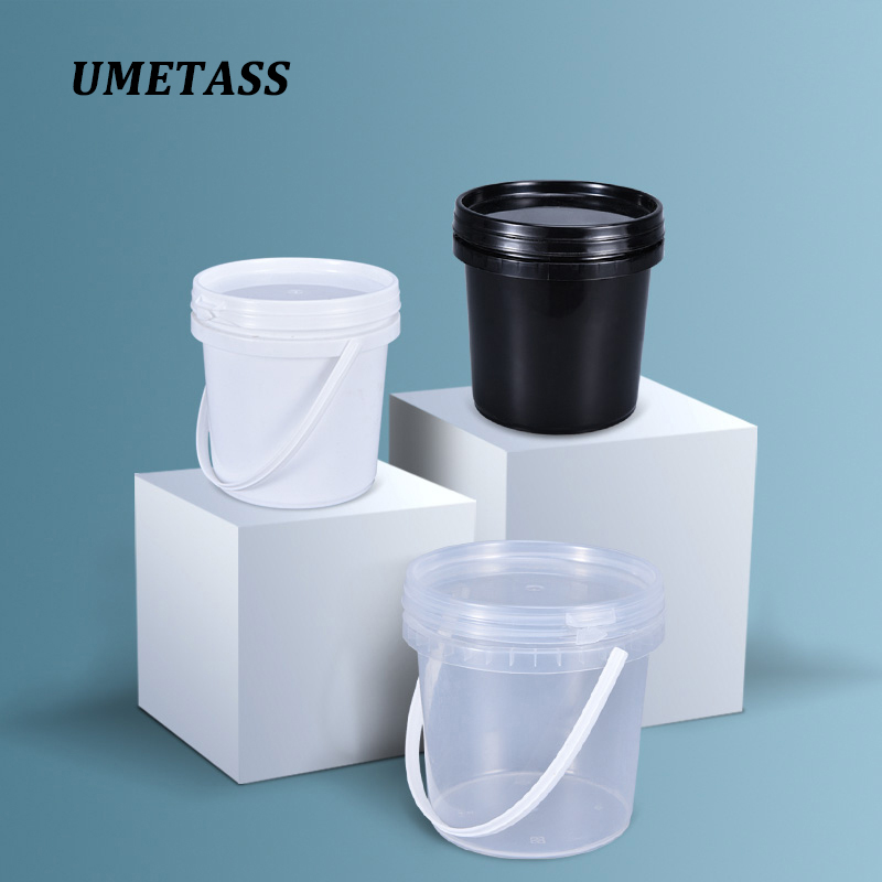 Empty 1L plastic bucket with L - Water Bottle Blank avaliação e preço