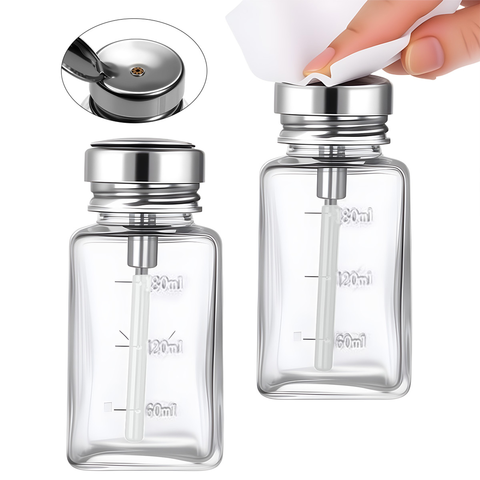 180ml Nail Glass Bottle Press  - Water Bottle Blank avaliação e preço