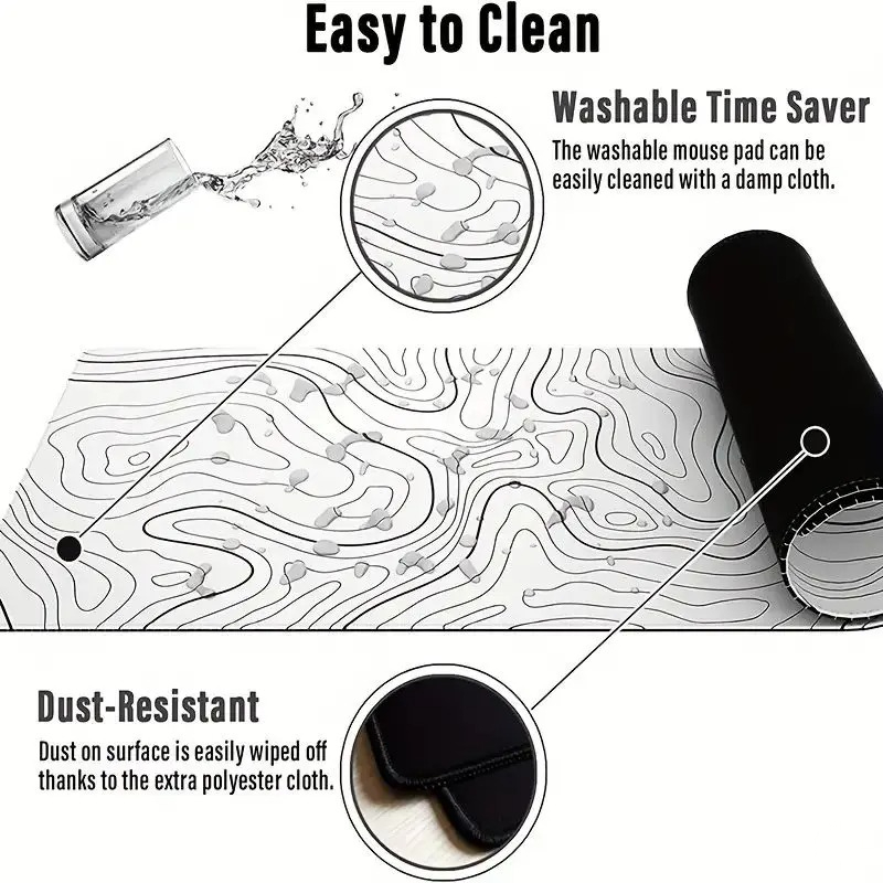 1PC Large Mouse Pads For Desk, - Mouse Pad Blank Sublimation avaliação e preço