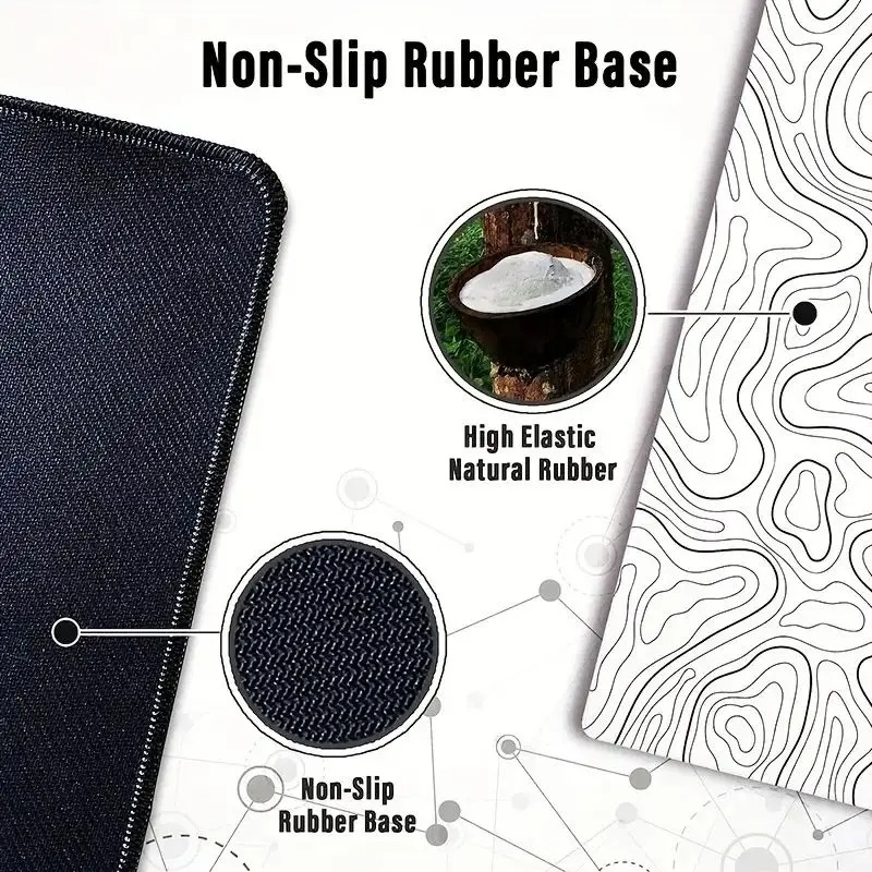 1PC Large Mouse Pads For Desk, - Mouse Pad Blank Sublimation avaliação e preço