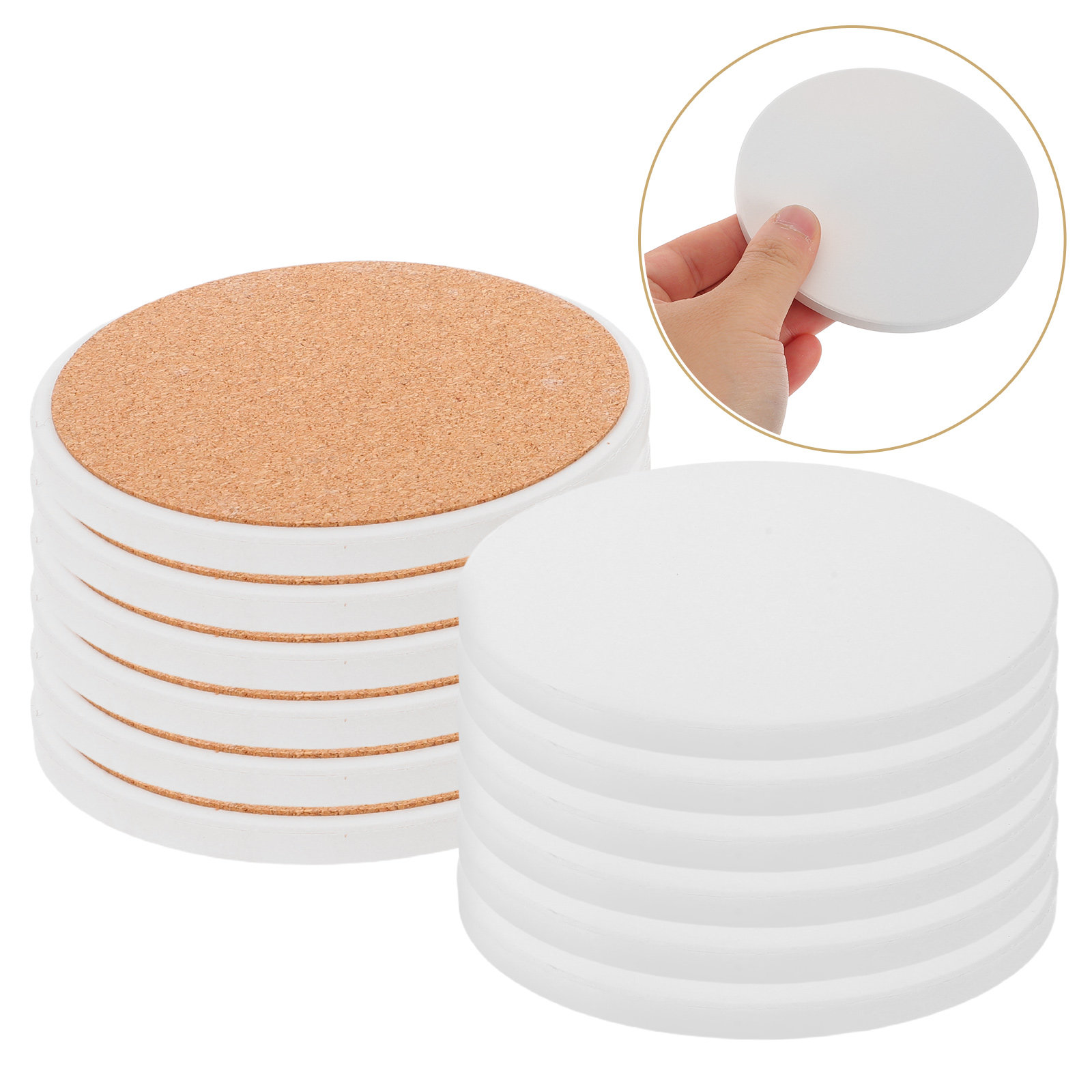 12pcs Sublimation Coasters Bla - Coaster Sublimation Blank avaliação e preço