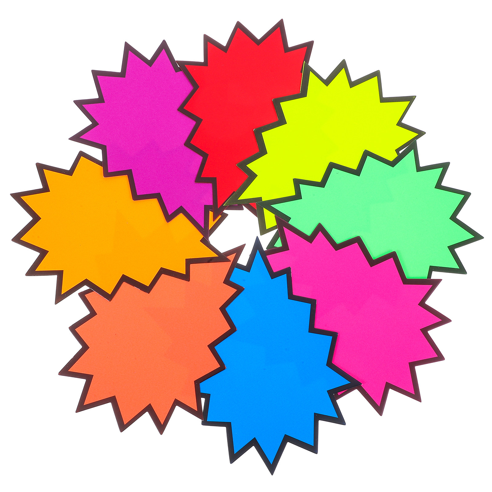 80Pcs Vibrant Fluorescent Burs - Yard Sign Blank avaliação e preço