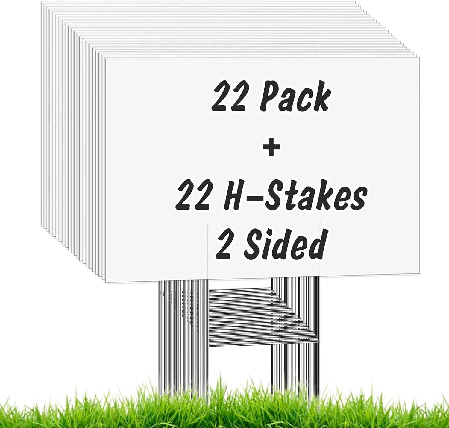 22Pcs Blank Yard Signs with St - Yard Sign Blank avaliação e preço
