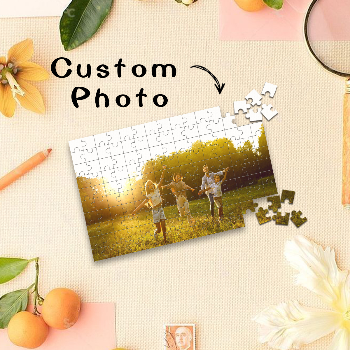 1pc Custom Photo Single Portra - Puzzle Blank White avaliação e preço