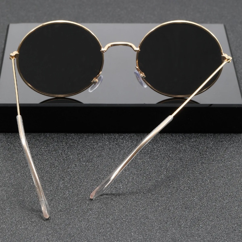 Retro Men Punk Style Sunglasse - Metal Photo Panel avaliação e preço