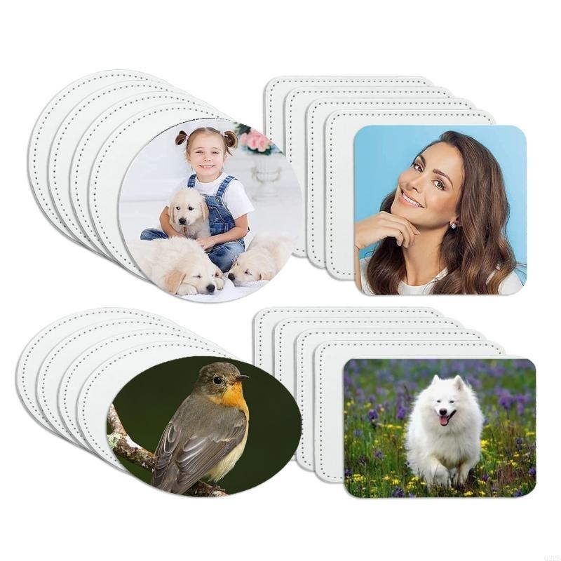 Q22B 10 Pcs Blank Leather Hat  - Hat Sublimation Blank avaliação e preço