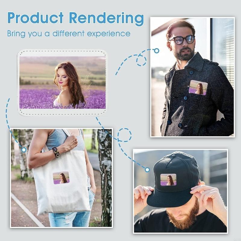 Q22B 10 Pcs Blank Leather Hat  - Hat Sublimation Blank avaliação e preço