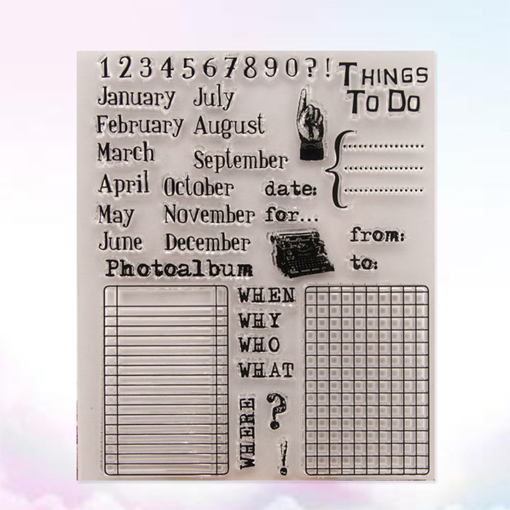 Calendar Date Silicone Stamp C - Photo Acrylic Block avaliação e preço