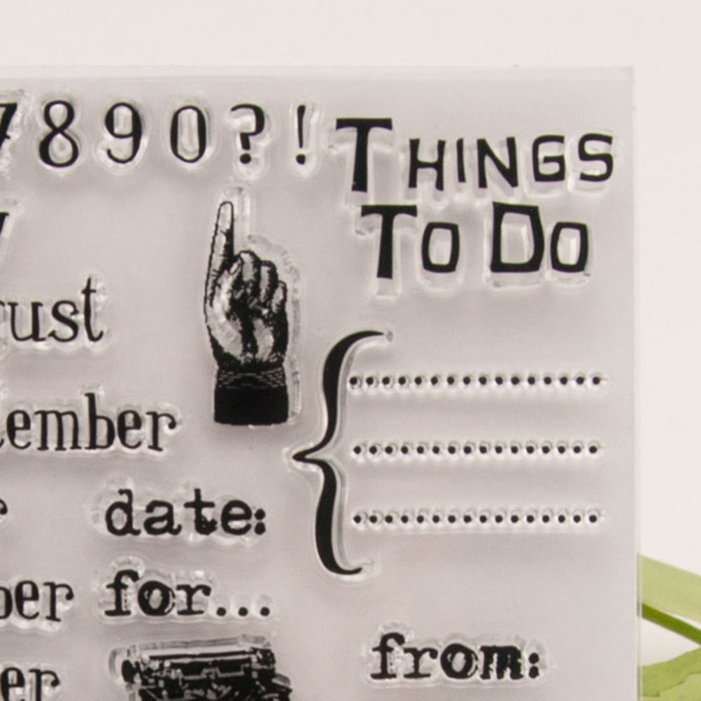 Calendar Date Silicone Stamp C - Photo Acrylic Block avaliação e preço