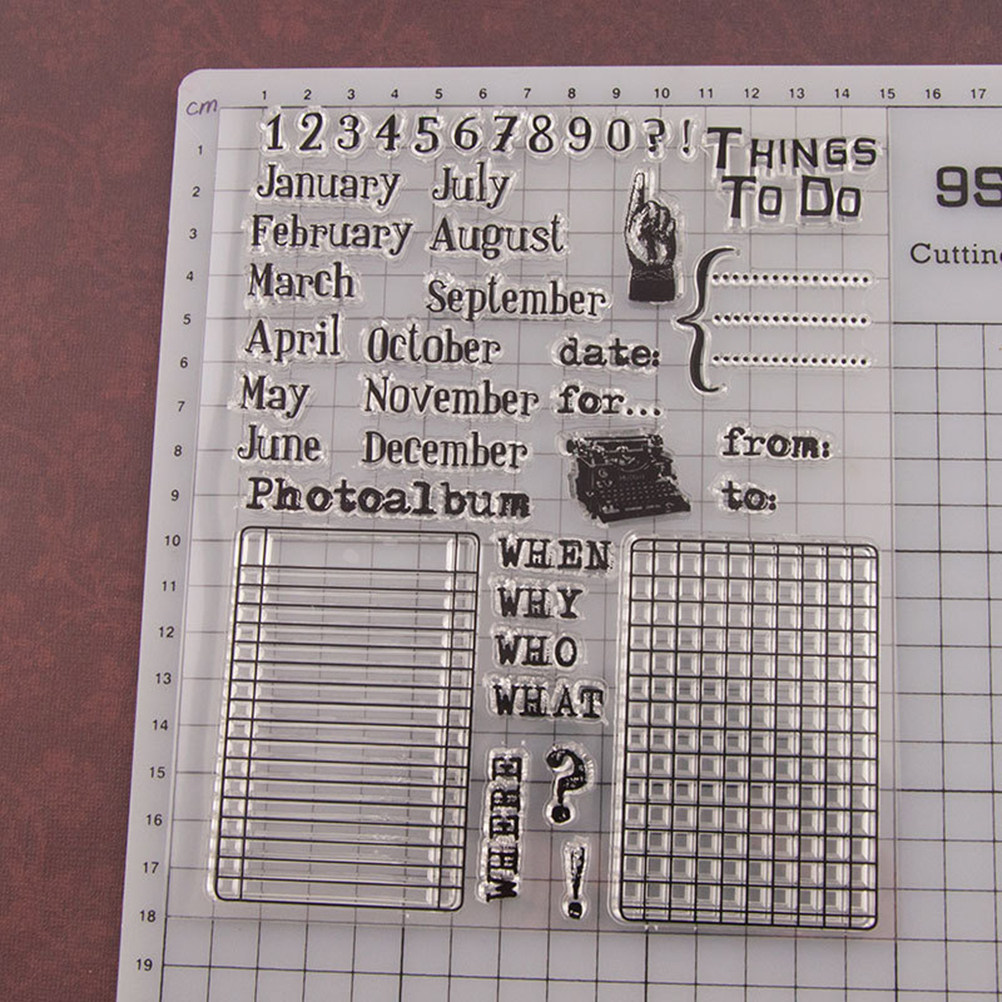 Calendar Date Silicone Stamp C - Photo Acrylic Block avaliação e preço