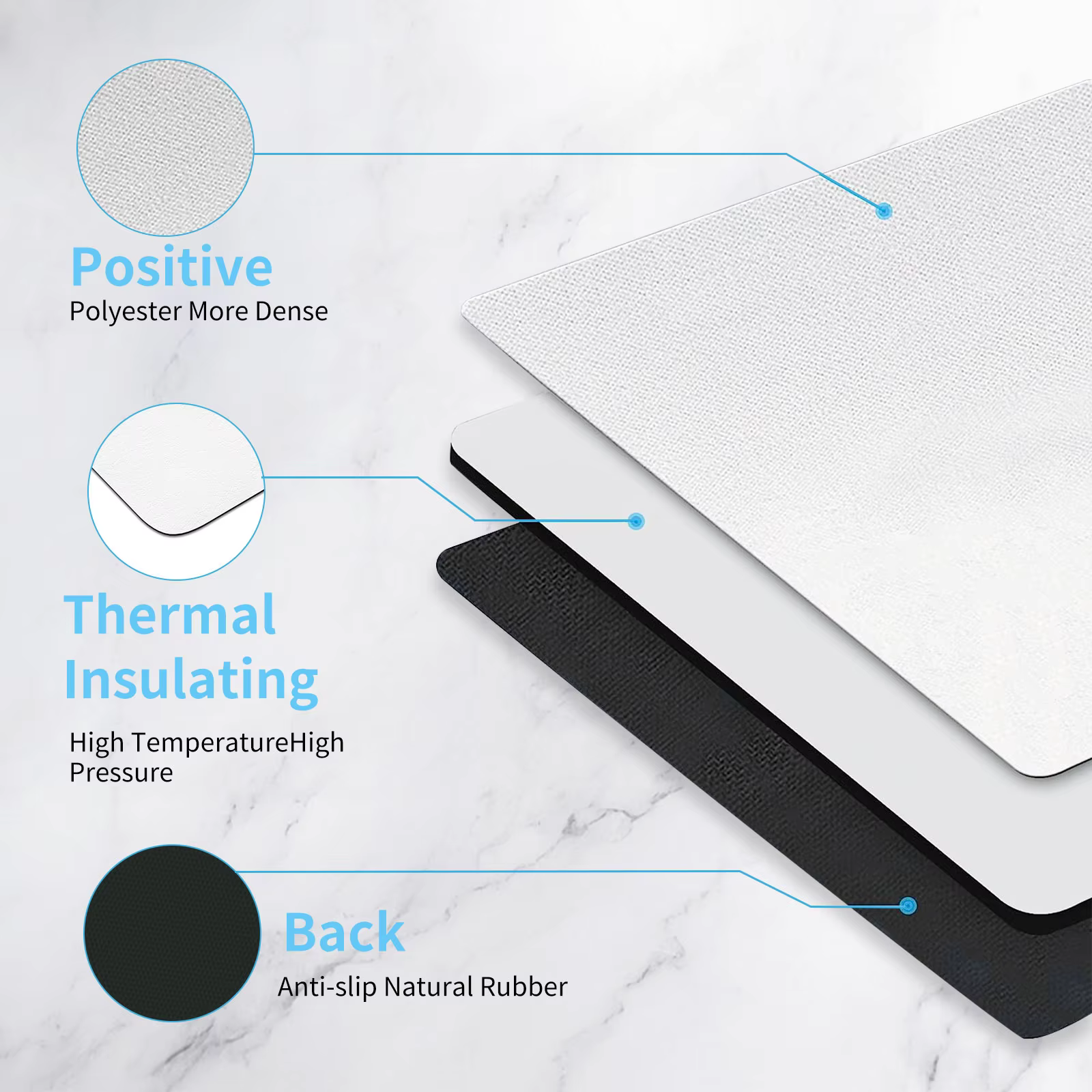 1 Pc Sublimation Mouse Pad Bla - Mouse Pad Blank Sublimation avaliação e preço