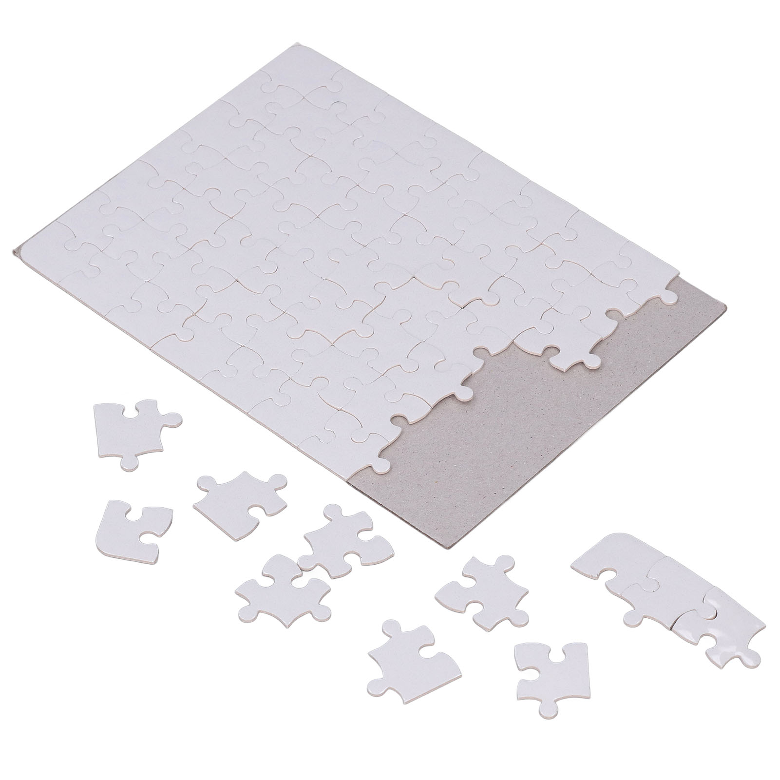 6 Set Blank Puzzles 13x18cm Wh - Puzzle Blank White avaliação e preço