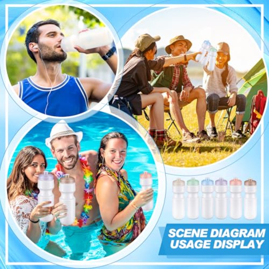 24 Pcs Sports Water Bottles Bu - Water Bottle Blank avaliação e preço
