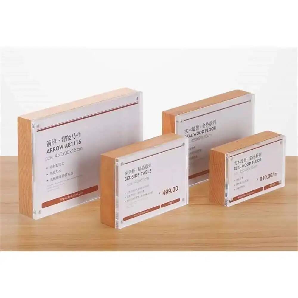 Desk Price Card Display Magnet - Photo Acrylic Block avaliação e preço