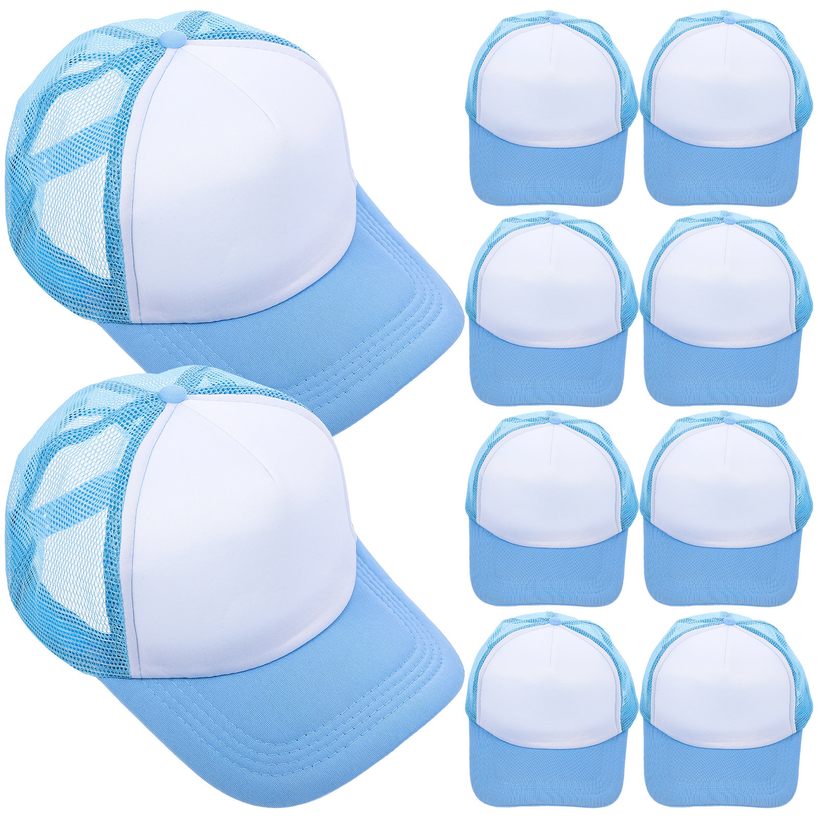 10Pcs Blank Baseball Hats Mesh - Hat Sublimation Blank avaliação e preço