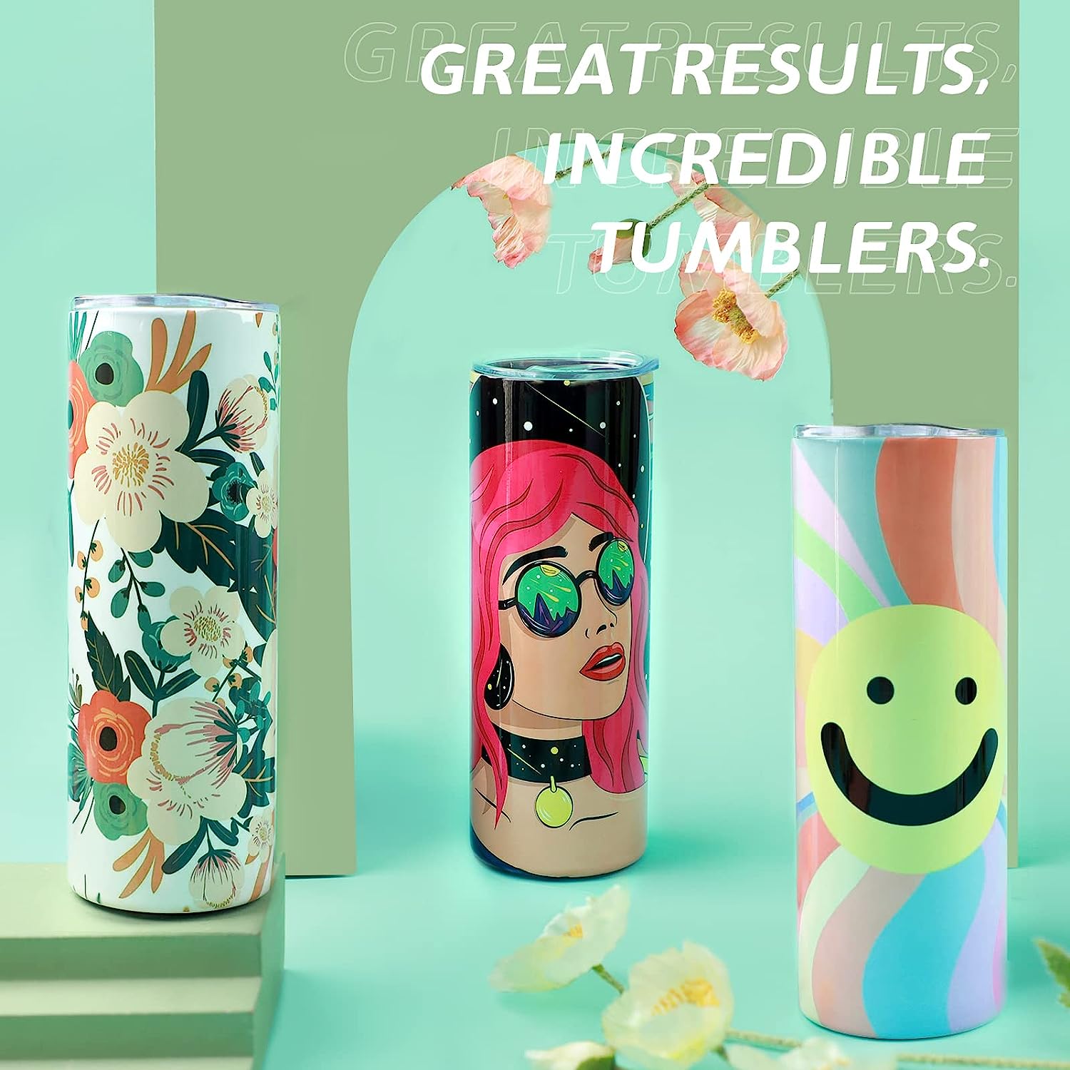 HTVRONT 8pcs Stainless 20 OZ S - Sublimation Mug White avaliação e preço