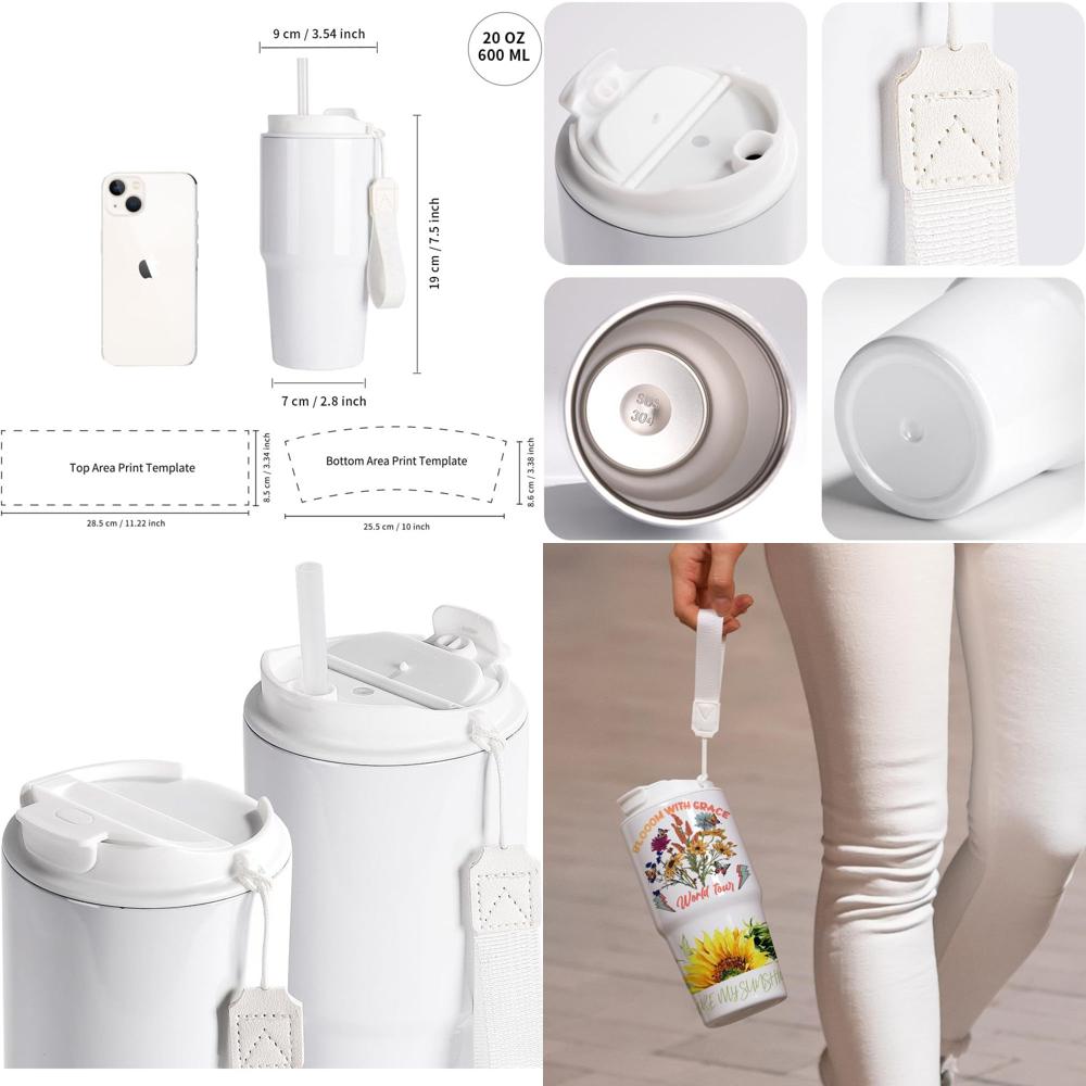20 oz White Sublimation Tumble - Tumbler 20Oz White avaliação e preço