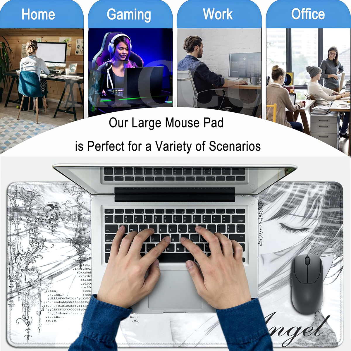 Anime Aesthetics Mousepad Blac - Mouse Pad Blank Sublimation avaliação e preço