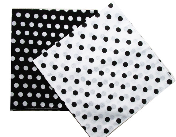 2025 New Fashion Cotton Black  - Bandana Blank White avaliação e preço