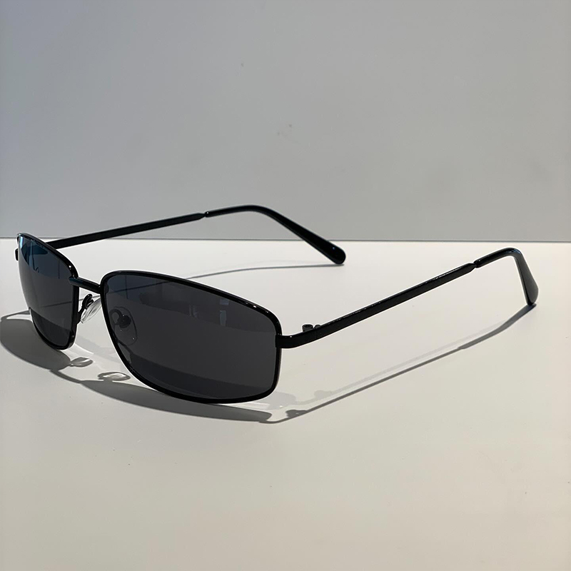 Women's y2k Sunglasses Stylish - Metal Photo Panel avaliação e preço