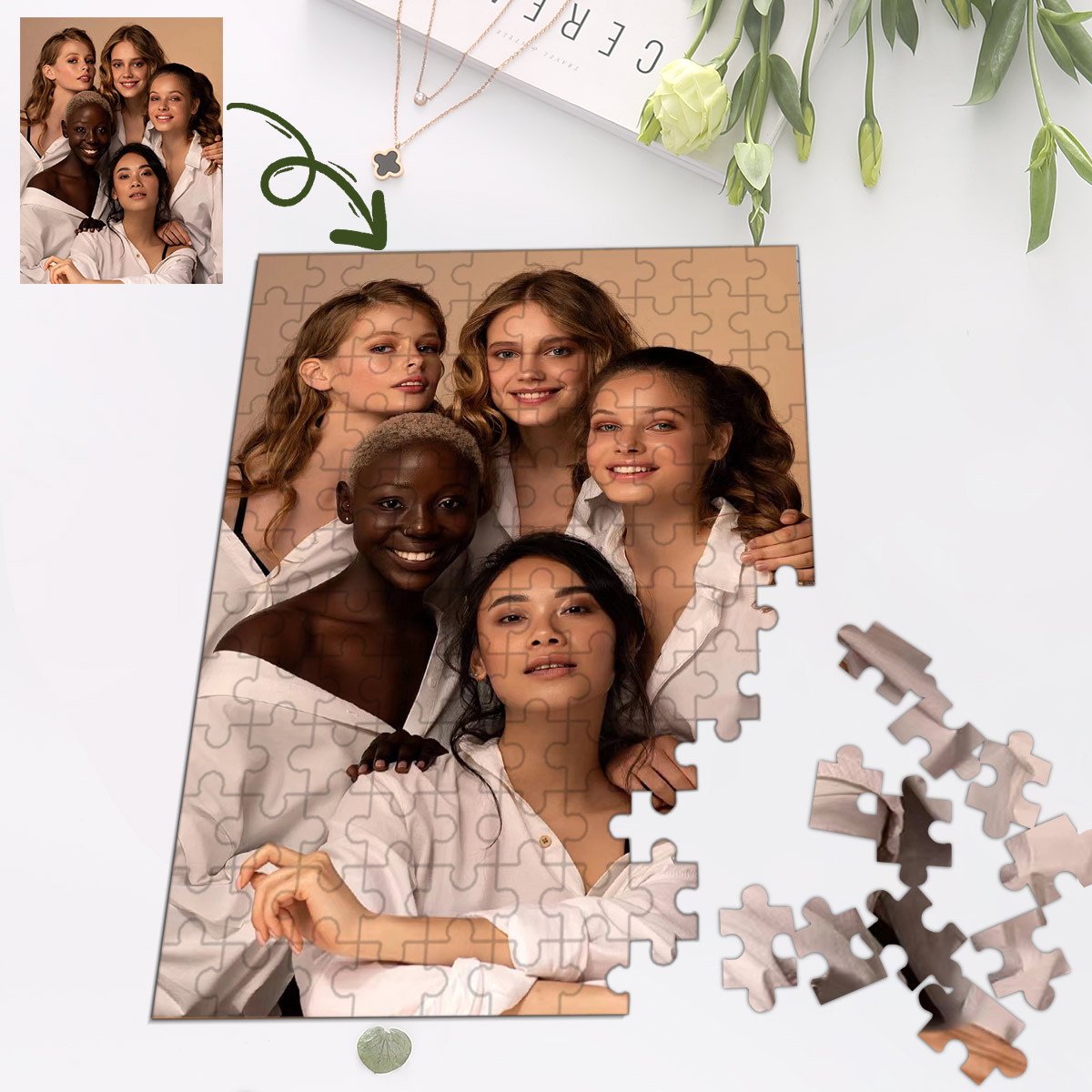 DIY custom puzzle pieces custo - Puzzle Blank White avaliação e preço