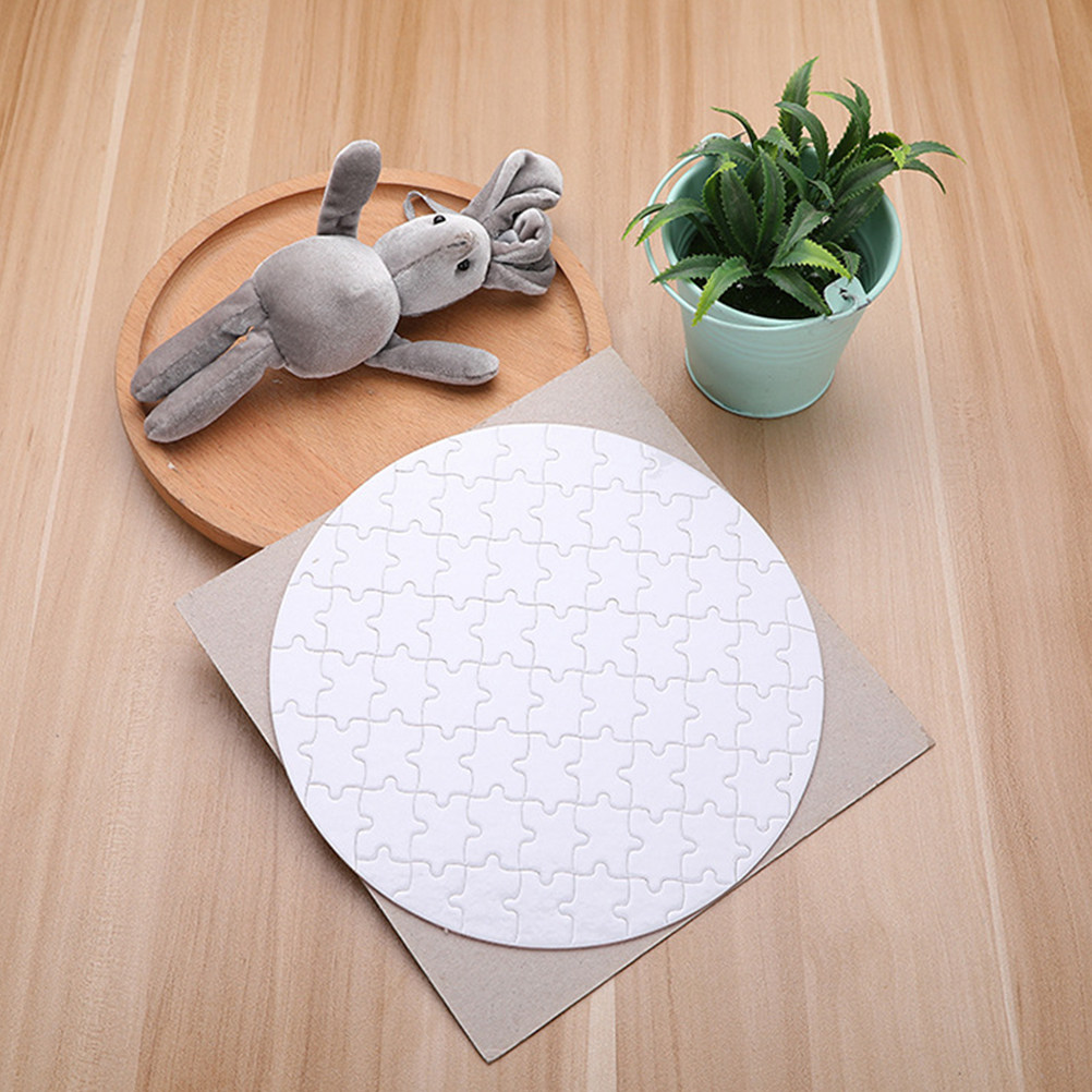 4Pcs Blank Sublimation Puzzles - Puzzle Blank White avaliação e preço