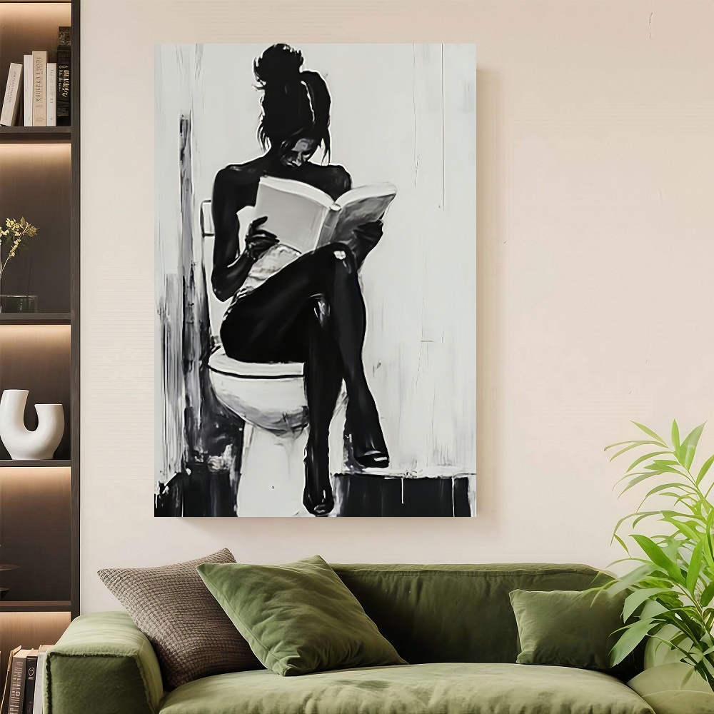 Framed 1pc Modern Abstract Wom - Canvas Wrap Ready avaliação e preço
