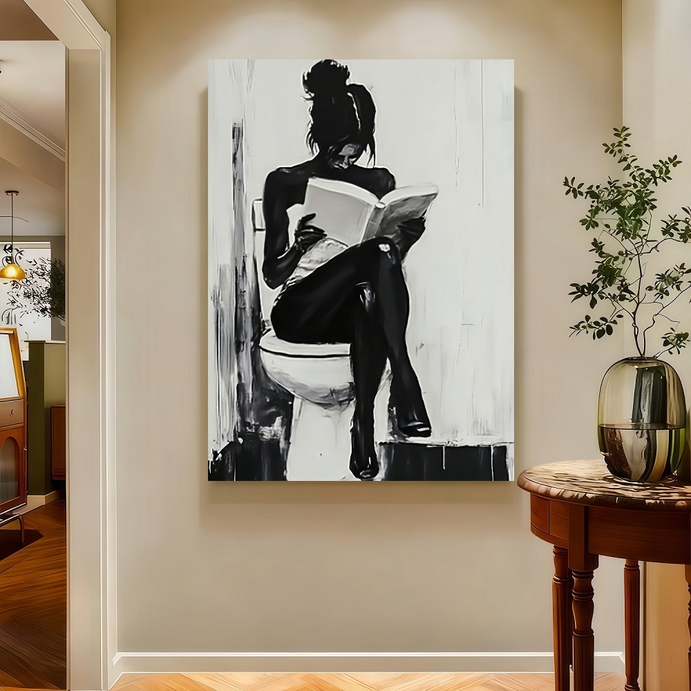 Framed 1pc Modern Abstract Wom - Canvas Wrap Ready avaliação e preço