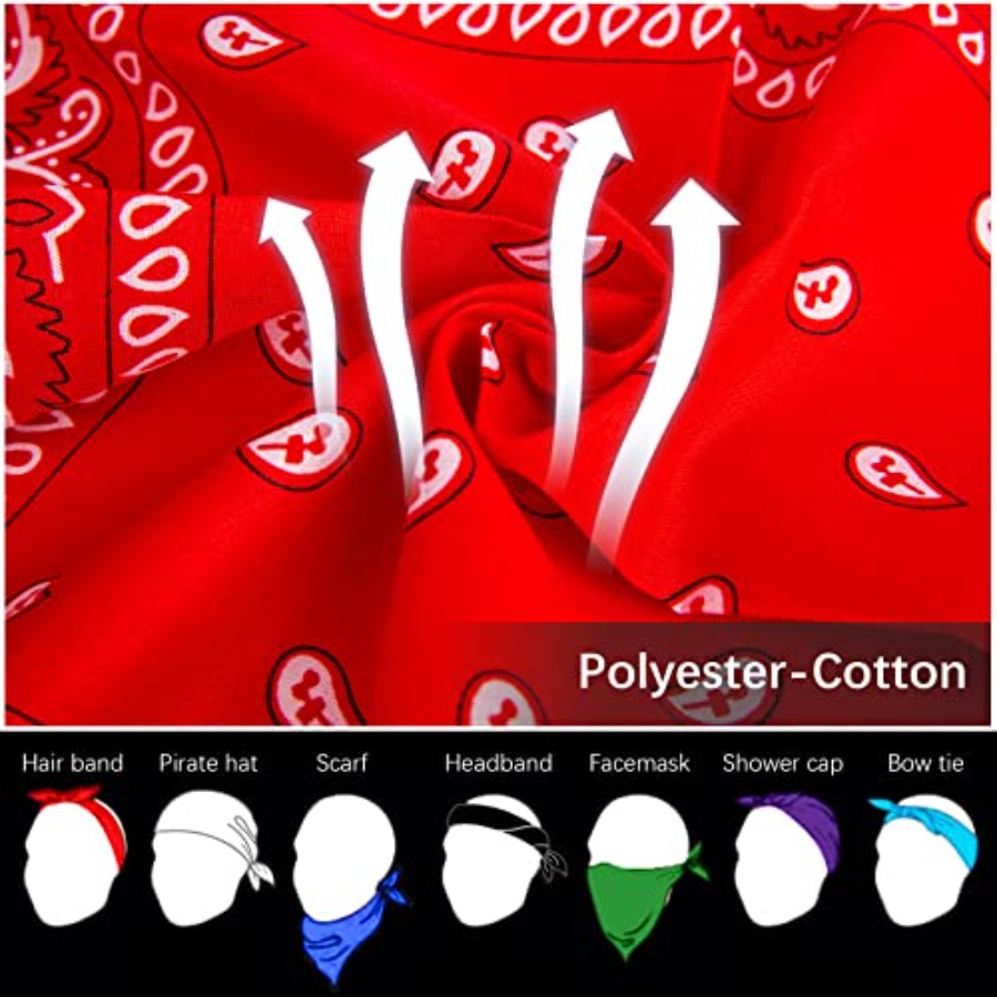 12- Bandanas for Men Women Pai - Bandana Blank White avaliação e preço