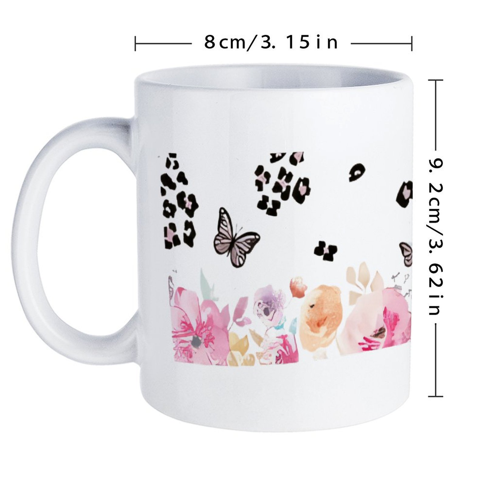 A Watercolor Painting Of Flowe - Sublimation Mug White avaliação e preço