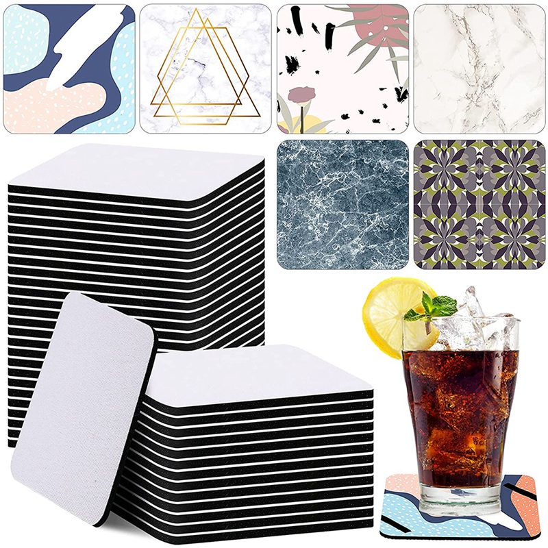 35 Pieces Square Sublimation C - Coaster Sublimation Blank avaliação e preço