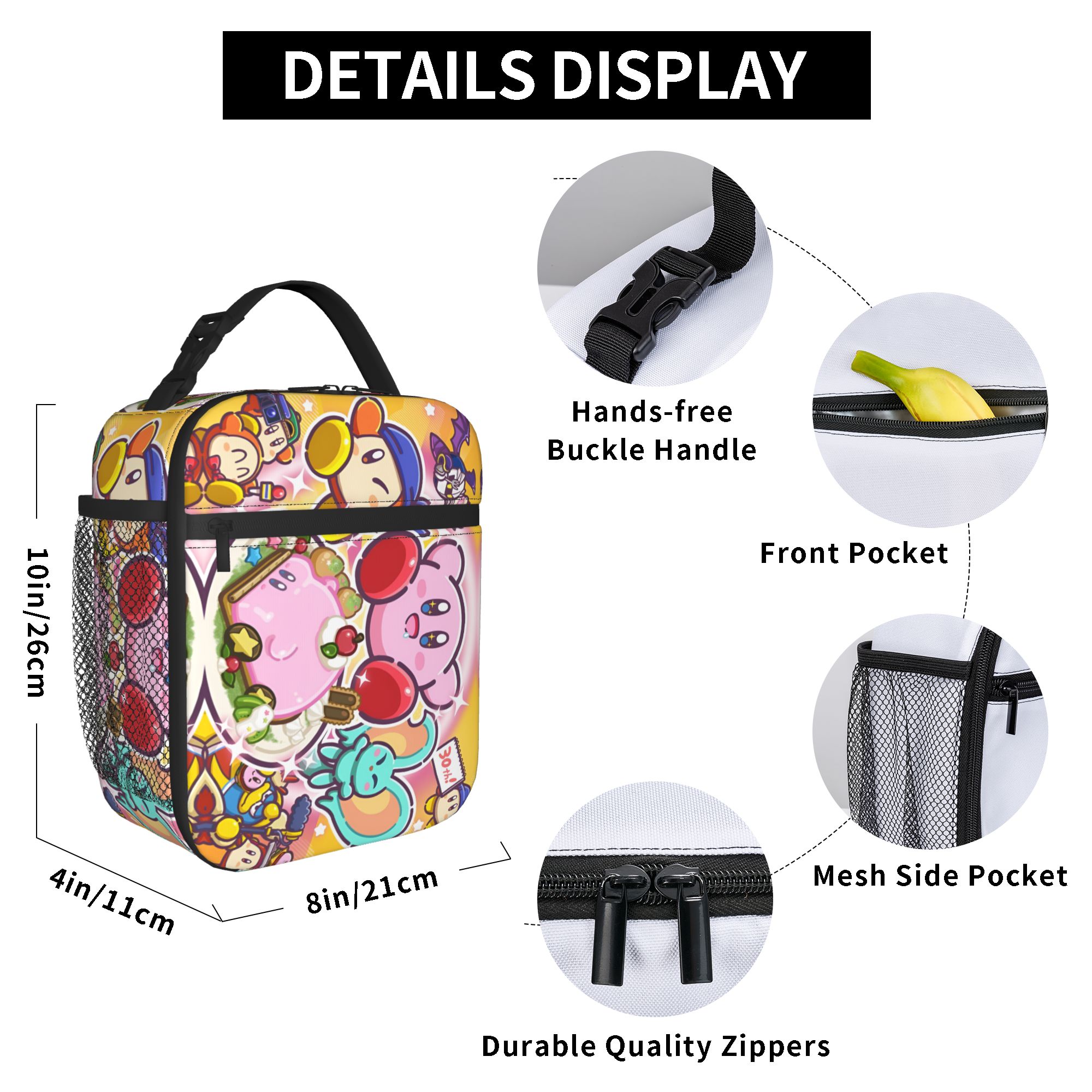 Custom K-Kirbys Insulated Lunc - Tote Bag Sublimation avaliação e preço