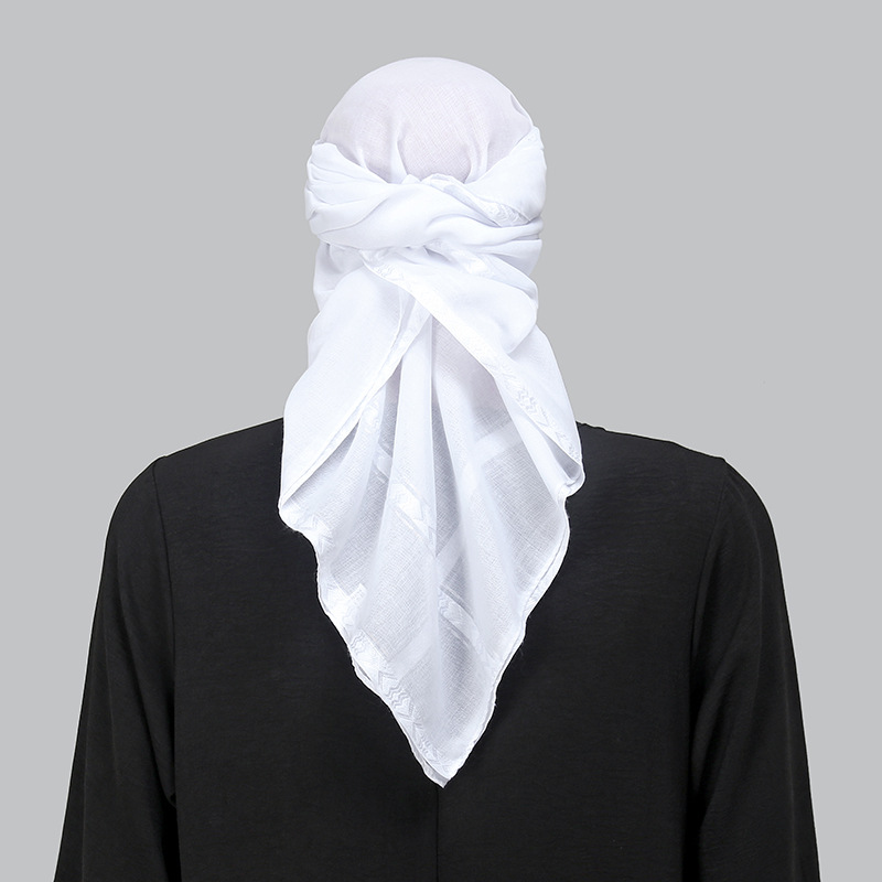 Wholesale 3pcs Set Ethnic Scar - Bandana Blank White avaliação e preço