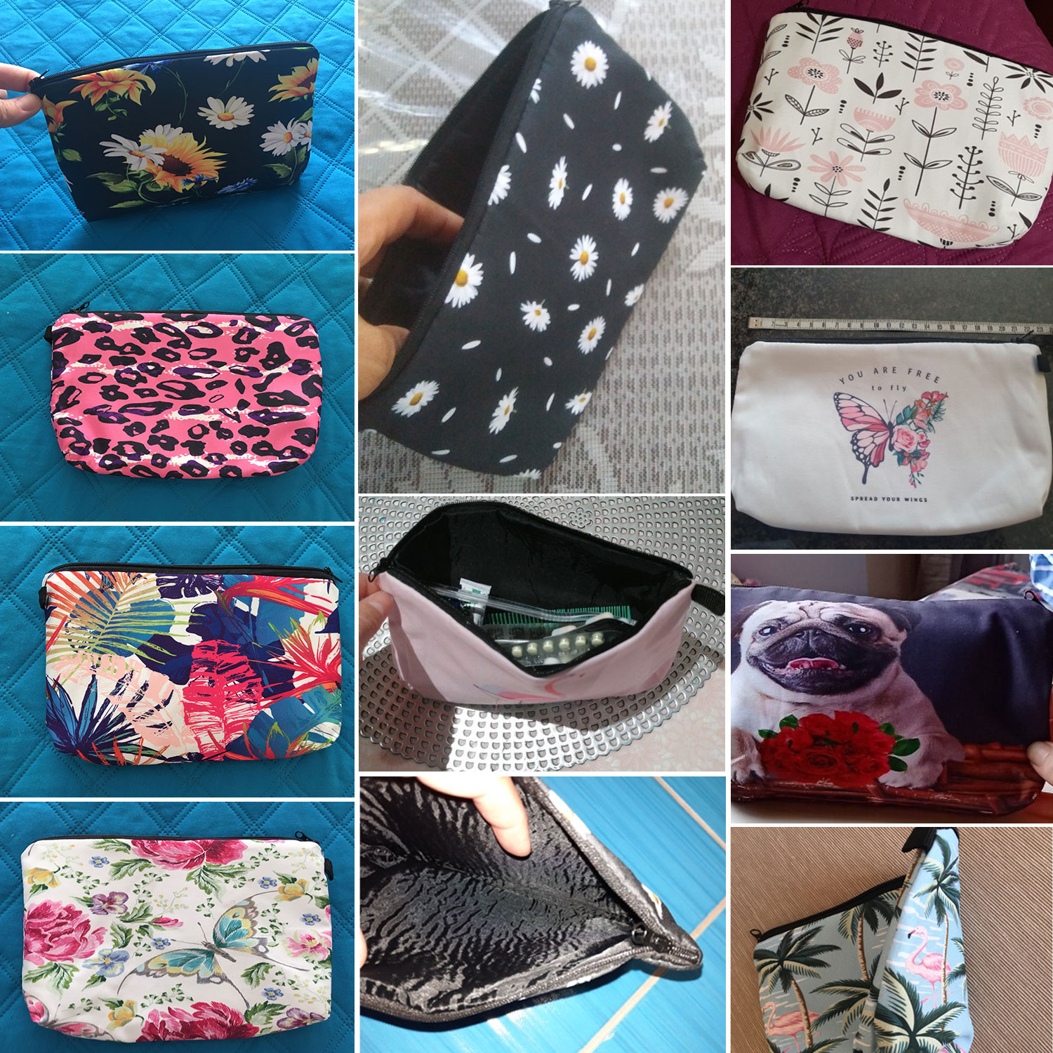 Heat Transfer Cosmetic Bags So - Pillow Cover Sublimation avaliação e preço