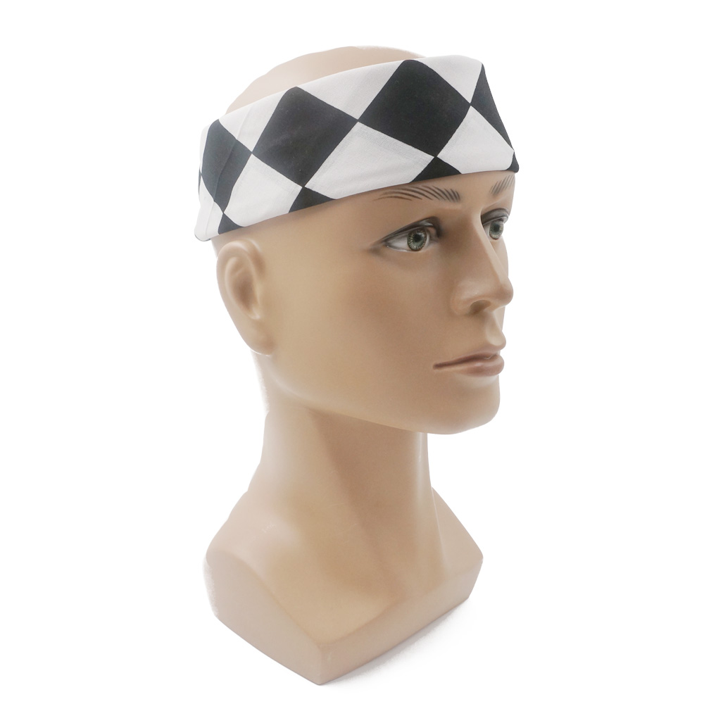 Bandana Checkered Flag Auto Ra - Bandana Blank White avaliação e preço