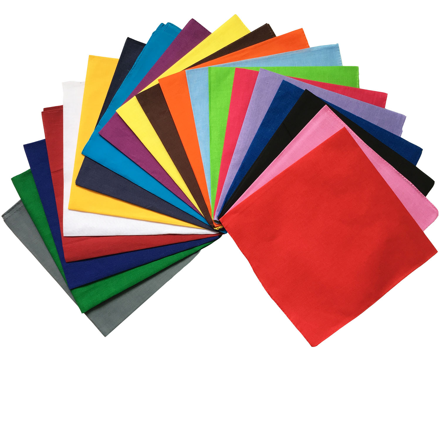 100%Cotton Cotton solid color  - Bandana Blank White avaliação e preço