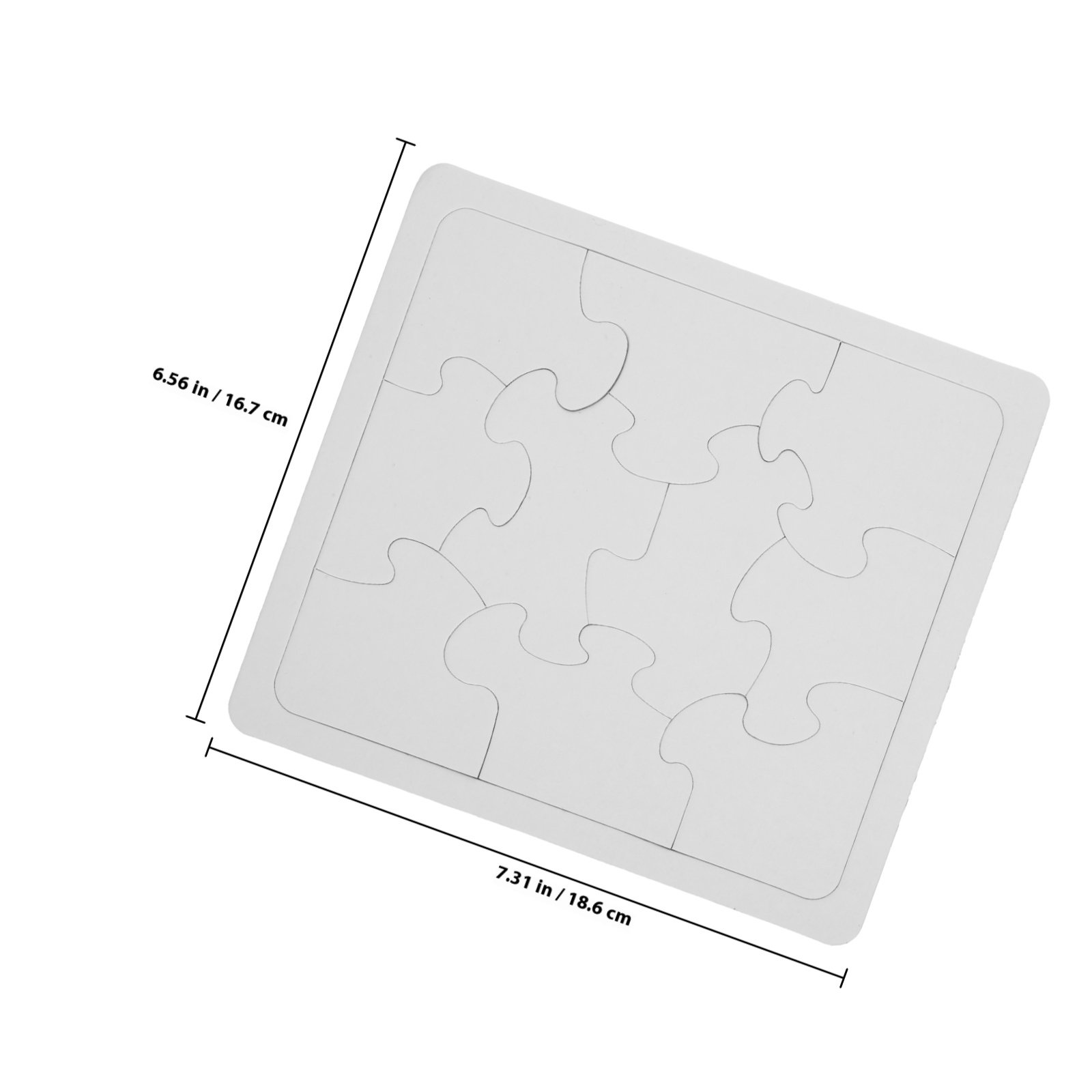5Pcs White Blank Jigsaw Puzzle - Puzzle Blank White avaliação e preço