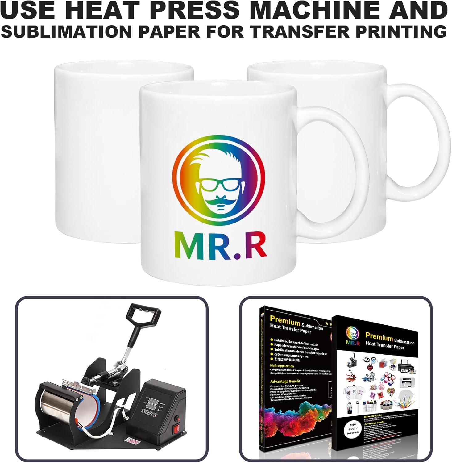 Set of 36 Sublimation Blanks D - Sublimation Mug White avaliação e preço