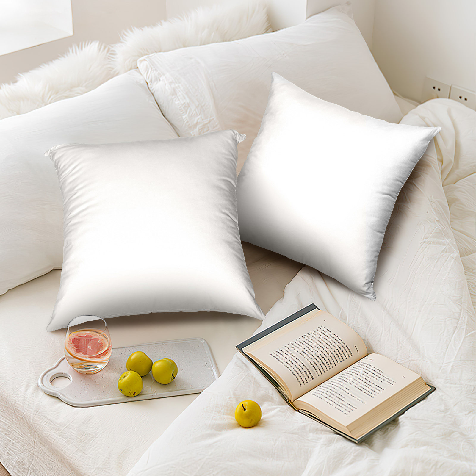 4Pcs White Sublimation Pillowc - Pillow Cover Sublimation avaliação e preço