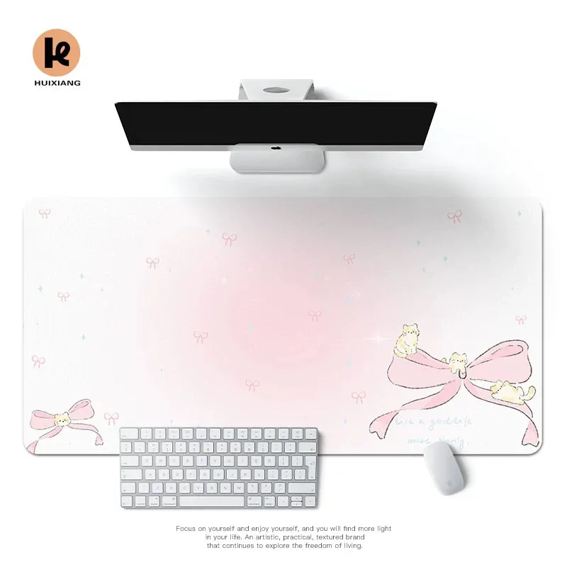 Simple Korean Bow Pu Leather M - Mouse Pad Blank Sublimation avaliação e preço