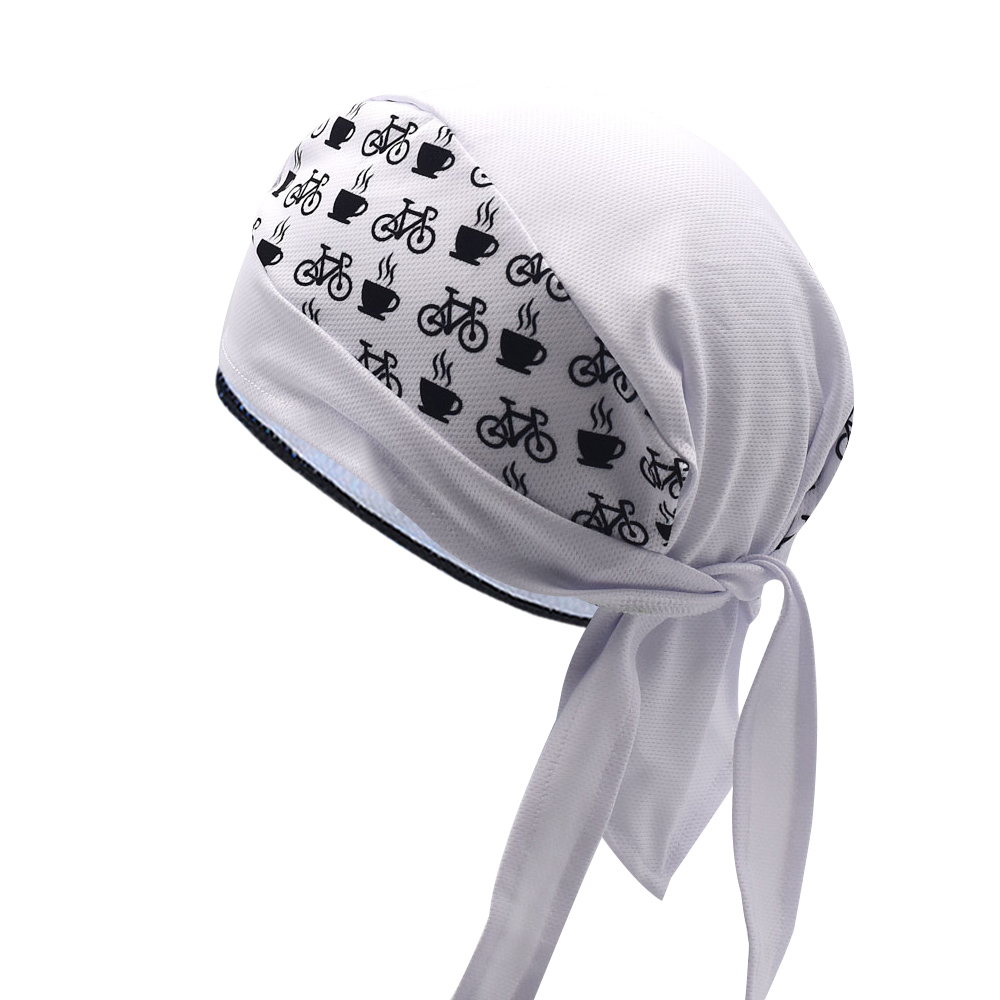 Classic Men White Cycling Cap  - Bandana Blank White avaliação e preço
