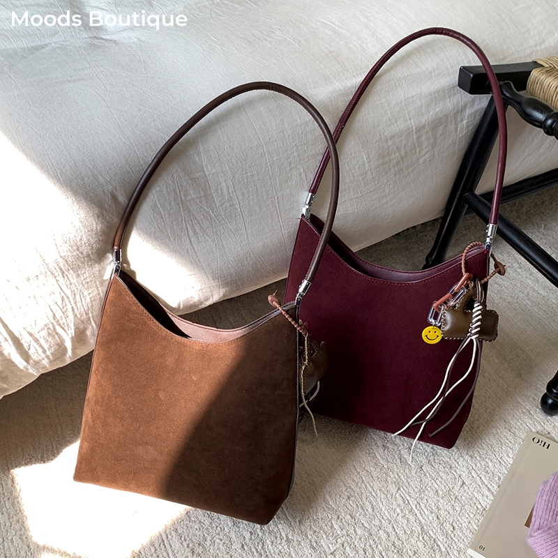 MOODS 2025 Autumn New PU Suede - Tote Bag Sublimation avaliação e preço
